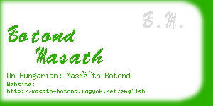 botond masath business card